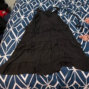 Grace + Karma Black Ruffle Dress